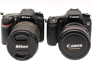 Canon EOS 70D e Nikon D7100: medie a confronto