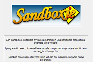 Sandboxie per eseguire in sicurezza le applicazioni