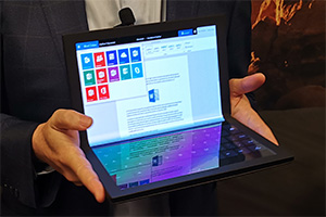 Lenovo Thinkpad X1 Foldable: il notebook con schermo flessibile