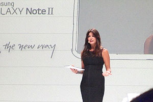 Samsung Galaxy Note II: presentazione a Milano con Ilaria D'Amico