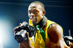Usain Bolt 'fotografo' d'eccezione a Londra 2012